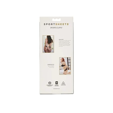 Sportsheets Mankiety regulowane na ręce z neoprenu czarne Sportsheets Mankiety regulowane na ręce z neoprenu czarne