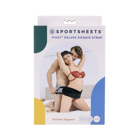 Sportsheets Pivot Deluxe - Pas do podparcia z ergonomiczną wyściołką czarny Sportsheets Pivot Deluxe - Pas do podparcia z ergonomiczną wyściołką czarny