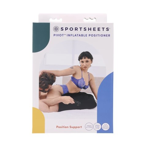 Sportsheets Pivot Nadmuchiwany Pozycjoner Klinowy z Uchwytami, Czarny Sportsheets Pivot Nadmuchiwany Pozycjoner Klinowy z Uchwytami, Czarny