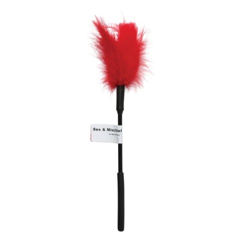 Sportsheets Red Feather Tickler - Akcesorium do delikatnego masażu 33 cm Sportsheets Red Feather Tickler - Akcesorium do delikatnego masażu 33 cm
