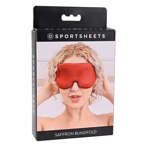 Sportsheets Saffron Czerwona Opaska Na Oczy z Pianką Memory Sportsheets Saffron Czerwona Opaska Na Oczy z Pianką Memory