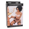 Sportsheets Saffron - Zestaw mankietow na uda i nadgarstki, regulowane
