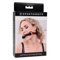 Sportsheets Saffron silikonowy knebel bit czerwony regulowany