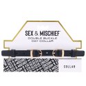 Sportsheets Sex & Mischief Double Buckle Collar czarna regulowana