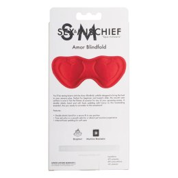 Sportsheets Sex & Mischief Opaska Satynowa na Oczy Czerwona