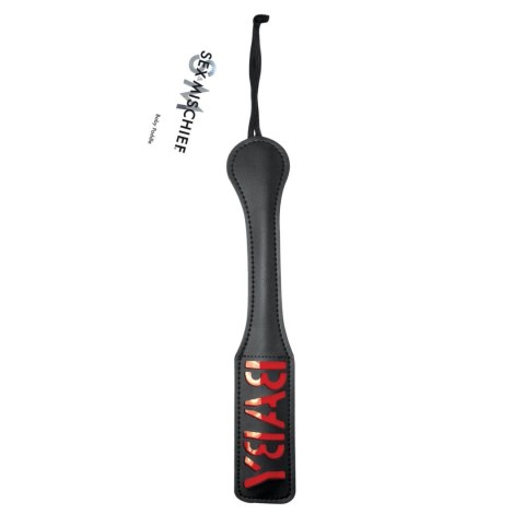 Sportsheets Sex & Mischief Paddle Baby napis 30,5 cm czarna Sportsheets Sex & Mischief Paddle Baby napis 30,5 cm czarna