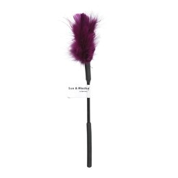Sportsheets Sex & Mischief Purple Feather Tickler 33 cm - elegancki fioletowy gadżet z pior