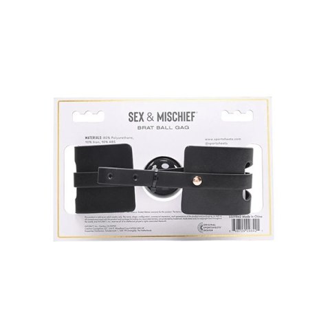 Sportsheets Sex & Mischief Soft Gag Czarny - Regulowany Pasek Sportsheets Sex & Mischief Soft Gag Czarny - Regulowany Pasek