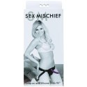 Sportsheets Sex & Mischief Uprząż z silikonowym fioletowym elementem 15 cm