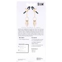 Sportsheets Sex & Mischief Verge - Regulowane zaciski z końcowkami PVC