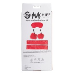 Sportsheets Sex & Mischief Zestaw Startowy Bondage Czerwony