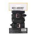Sportsheets Sex & Mischief kajdanki na ręce z łańcuszkiem rożowe złoto