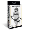 Sportsheets Sex & Mischief mankiety na ręce i uda regulowane czarne
