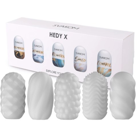 Svakom Hedy X Zestaw 5 Rękawow Intymnych Mix Tekstur Uniwersalny Svakom Hedy X Zestaw 5 Rękawow Intymnych Mix Tekstur Uniwersalny