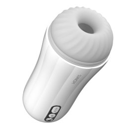 Svakom Robin Biały - System wibracyjny z wyświetlaczem LED, USB