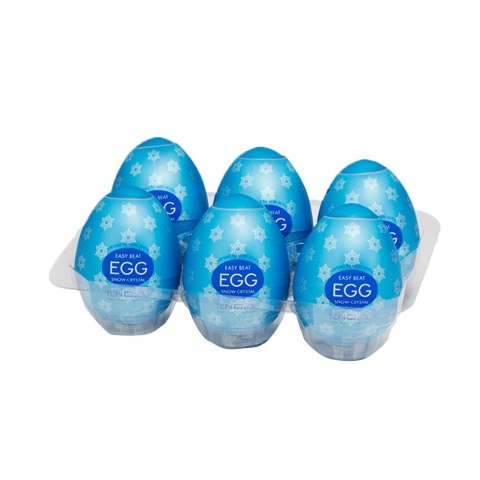Tenga Egg Snow Crystal 6 szt. - Zestaw jednorazowych urządzeń intymnych, chłodzący efekt Tenga Egg Snow Crystal 6 szt. - Zestaw jednorazowych urządzeń intymnych, chłodzący efekt