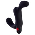 Fun Factory Duke Black - masażer prostaty z wibracją, silikon medyczny