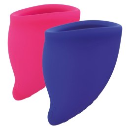 Fun Factory Fun Cup Kit Pink & Ultramarine - Zestaw kubeczkow menstruacyjnych 2 rozmiary