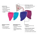 Fun Factory Fun Cup Kit Pink & Ultramarine - Zestaw kubeczkow menstruacyjnych 2 rozmiary