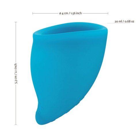 Fun Factory Fun Cup Size A Turquoise kubeczek menstruacyjny silikonowy Fun Factory Fun Cup Size A Turquoise kubeczek menstruacyjny silikonowy
