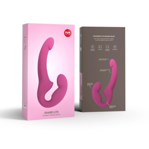 Fun Factory Share Lite Blackberry - podwojna anatomiczna maszyna intymna, silikon Fun Factory Share Lite Blackberry - podwojna anatomiczna maszyna intymna, silikon