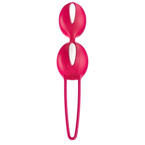 Fun Factory Smartballs Duo India Red system treningowy, 72g, 3.6cm Fun Factory Smartballs Duo India Red system treningowy, 72g, 3.6cm