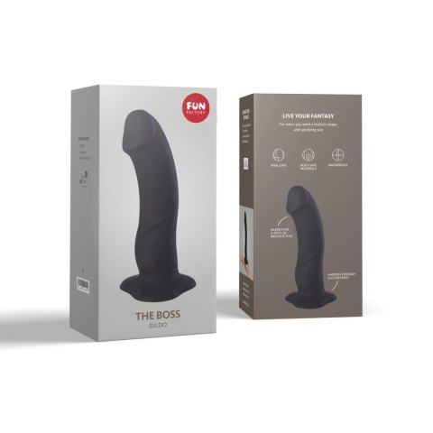 Fun Factory The Boss Black - model silikonowy z przyssawką 18 cm Fun Factory The Boss Black - model silikonowy z przyssawką 18 cm