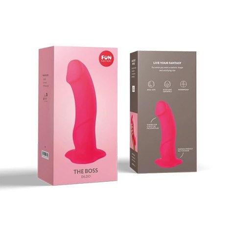 Fun Factory The Boss Pink - silikonowy model anatomiczny z przyssawką 18cm Fun Factory The Boss Pink - silikonowy model anatomiczny z przyssawką 18cm