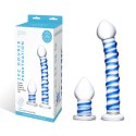 Glas Double Penetration Set - Zestaw szklanych akcesoriow spiralnych