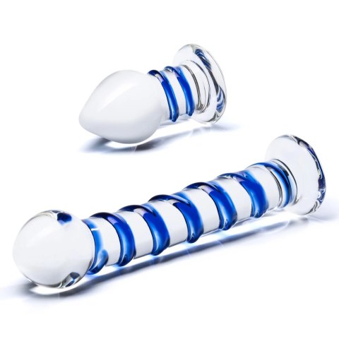 Glas Double Penetration Set - Zestaw szklanych akcesoriow spiralnych Glas Double Penetration Set - Zestaw szklanych akcesoriow spiralnych