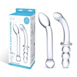 Glas G-Spot Pleasure Set - zestaw szklanych aplikatorow, zakrzywione