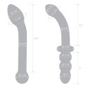 Glas G-Spot Pleasure Set - zestaw szklanych aplikatorow, zakrzywione