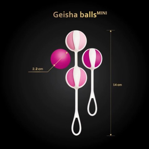 Gvibe Geisha Balls Mini - zestaw 4 kulki treningowe mięśni Kegla silikon Gvibe Geisha Balls Mini - zestaw 4 kulki treningowe mięśni Kegla silikon