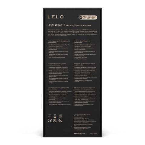 LELO Loki Wave 2 Base Blue - masażer z technologią WaveMotion, 12 trybow LELO Loki Wave 2 Base Blue - masażer z technologią WaveMotion, 12 trybow