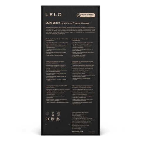LELO Loki Wave 2 Violet Dusk - masażer z technologią WaveMotion, 19,6 cm LELO Loki Wave 2 Violet Dusk - masażer z technologią WaveMotion, 19,6 cm