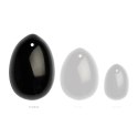 La Gemmes Yoni Egg Black Obsidian L - anatomiczna kula z obsydianu, rozmiar L