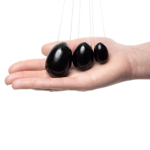 La Gemmes Yoni Egg Black Obsidian L - anatomiczna kula z obsydianu, rozmiar L La Gemmes Yoni Egg Black Obsidian L - anatomiczna kula z obsydianu, rozmiar L