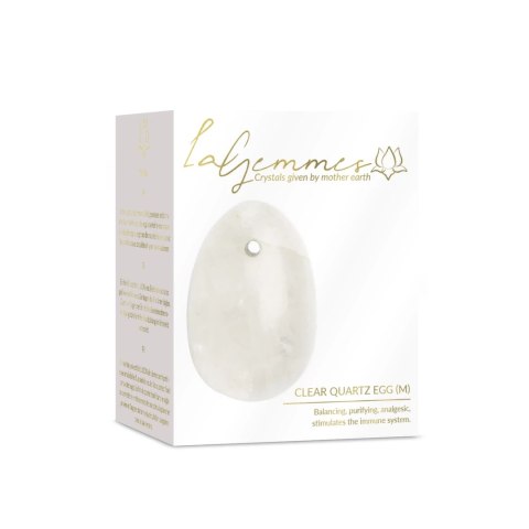 La Gemmes Yoni Egg Clear Quartz M - Kamień szlachetny, rozmiar M La Gemmes Yoni Egg Clear Quartz M - Kamień szlachetny, rozmiar M