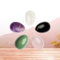 La Gemmes Yoni Egg Clear Quartz M - Kamień szlachetny, rozmiar M