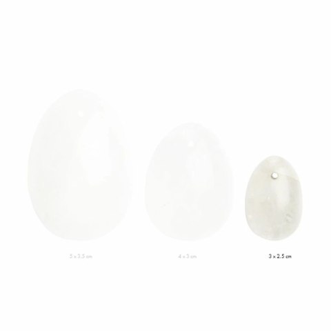 La Gemmes Yoni Egg Clear Quartz S - kamień naturalny, rozmiar S La Gemmes Yoni Egg Clear Quartz S - kamień naturalny, rozmiar S