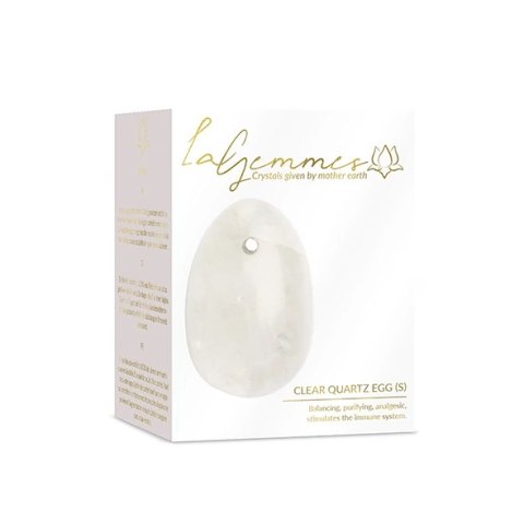 La Gemmes Yoni Egg Clear Quartz S - kamień naturalny, rozmiar S La Gemmes Yoni Egg Clear Quartz S - kamień naturalny, rozmiar S
