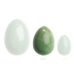 La Gemmes Yoni Egg Jade M - kamień jadeitowy, średni rozmiar, naturalny