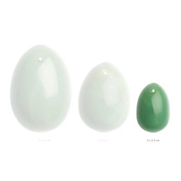 La Gemmes Yoni Egg Jade S - kamień jadeitowy, rozmiar S, zielony