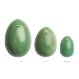 La Gemmes Yoni Egg Jade Zestaw 3 Rozmiary - Kamień Naturalny