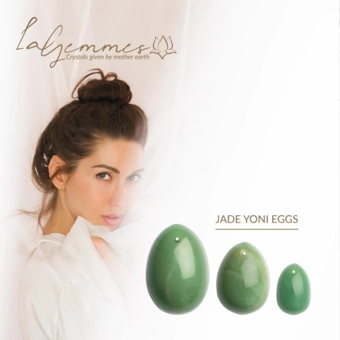 La Gemmes Yoni Egg Jade Zestaw 3 Rozmiary - Kamień Naturalny La Gemmes Yoni Egg Jade Zestaw 3 Rozmiary - Kamień Naturalny