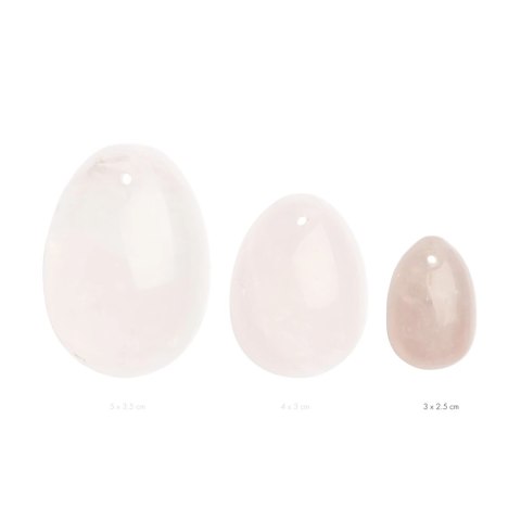 La Gemmes Yoni Egg Rose Quartz S - kamień naturalny, rozmiar S