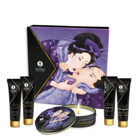 Shunga Geisha's Secret Kit Exotic Fruits zestaw mini kosmetykow do masażu Shunga Geisha's Secret Kit Exotic Fruits zestaw mini kosmetykow do masażu