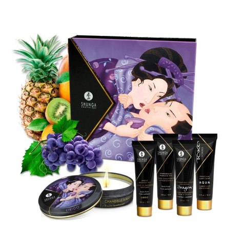 Shunga Geisha's Secret Kit Exotic Fruits zestaw mini kosmetykow do masażu Shunga Geisha's Secret Kit Exotic Fruits zestaw mini kosmetykow do masażu