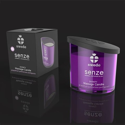 Swede Senze Divinity Świeca do masażu 150ml - grejpfrut, palmarosa, pomarańcza Swede Senze Divinity Świeca do masażu 150ml - grejpfrut, palmarosa, pomarańcza