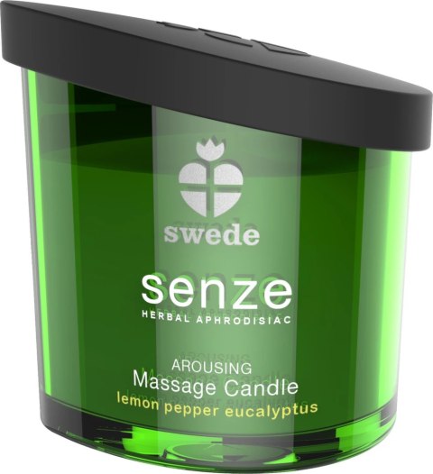Swede Senze Massage Candle Arousing 150ml cytryna eukaliptus pieprz Swede Senze Massage Candle Arousing 150ml cytryna eukaliptus pieprz